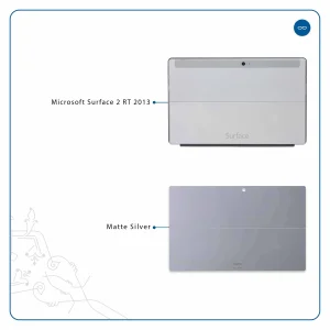 برچسب پوششی ماهوت مدل Matte-Silver مناسب برای تبلت مایکروسافت Surface 2 RT 2013