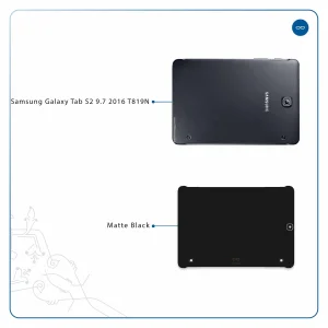 برچسب پوششی ماهوت مدل Matte-Black مناسب برای تبلت سامسونگ Galaxy Tab S2 9.7 2016 T819N