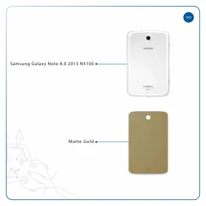 برچسب پوششی ماهوت مدل Matte-Gold مناسب برای تبلت سامسونگ Galaxy Note 8.0 2013 N5100