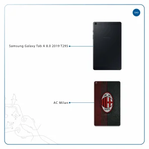 برچسب پوششی ماهوت مدل AC-Milan مناسب برای تبلت سامسونگ Galaxy Tab A 8.0 2019 T295
