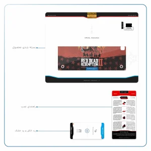 برچسب پوششی ماهوت مدل Red-Dead-Redemption-Game مناسب برای تبلت سامسونگ Galaxy Tab A 9.7 2015 T555