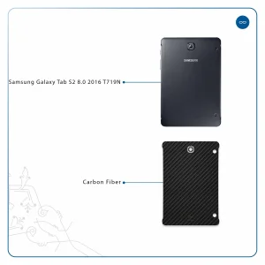 برچسب پوششی ماهوت مدل Carbon-Fiber مناسب برای تبلت سامسونگ Galaxy Tab S2 8.0 2016 T719N