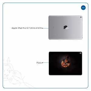 برچسب پوششی ماهوت مدل Pizza مناسب برای تبلت اپل iPad Pro 9.7 2016 A1674