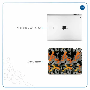 برچسب پوششی ماهوت مدل Autumn-Army مناسب برای تبلت اپل iPad 2 2011 A1397
