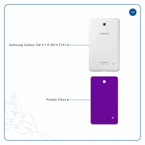 برچسب پوششی ماهوت مدل Purple-Fiber مناسب برای تبلت سامسونگ Galaxy Tab 4 7.0 2014 T231