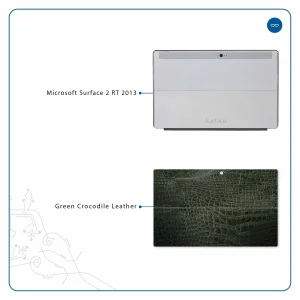 برچسب پوششی ماهوت مدل Green-Crocodile-Leather مناسب برای تبلت مایکروسافت Surface 2 RT 2013