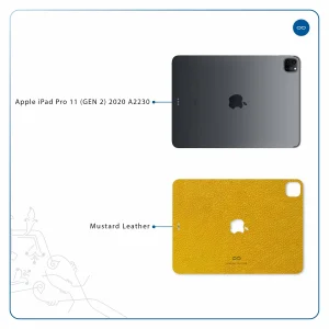 برچسب پوششی ماهوت مدل Mustard-Leather مناسب برای تبلت اپل iPad Pro 11 (GEN 2) 2020 A2230