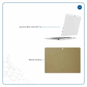 برچسب پوششی ماهوت مدل Matte-Gold مناسب برای تبلت لنوو Miix 320 2017