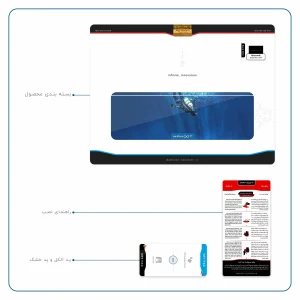 برچسب پوششی ماهوت مدل Scuba Diving مناسب برای تبلت مایکروسافت Surface Pro 3 2014