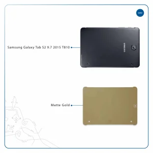 برچسب پوششی ماهوت مدل Matte-Gold مناسب برای تبلت سامسونگ Galaxy Tab S2 9.7 2015 T810