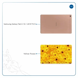 برچسب پوششی ماهوت مدل Yellow-Flower مناسب برای تبلت سامسونگ Galaxy Tab A 10.1 2019 T515