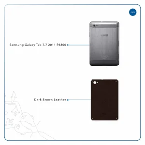 برچسب پوششی ماهوت مدل Dark-Brown-Leather مناسب برای تبلت سامسونگ Galaxy Tab 7.7 2011 P6800