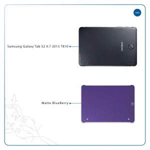 برچسب پوششی ماهوت مدل Matte-BlueBerry مناسب برای تبلت سامسونگ Galaxy Tab S2 9.7 2015 T810