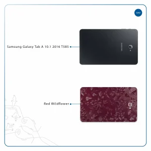 برچسب پوششی ماهوت مدل Red-Wildflower مناسب برای تبلت سامسونگ Galaxy Tab A 10.1 2016 T585