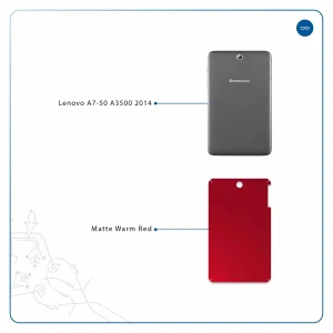 برچسب پوششی ماهوت مدل Matte-Warm-Red مناسب برای تبلت لنوو A7-50 A3500 2014