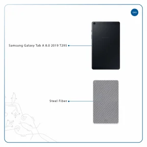 برچسب پوششی ماهوت مدل Steel-Fiber مناسب برای تبلت سامسونگ Galaxy Tab A 8.0 2019 T295
