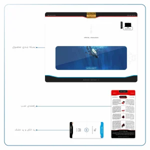 برچسب پوششی ماهوت مدل Scuba Diving مناسب برای تبلت اپل iPad 2 2011 A1395