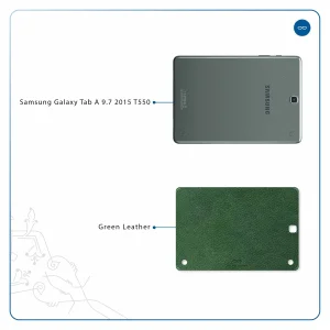 برچسب پوششی ماهوت مدل Green-Leather مناسب برای تبلت سامسونگ Galaxy Tab A 9.7 2015 T550