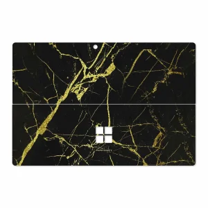 برچسب پوششی ماهوت مدل Graphite-Gold-Marble مناسب برای تبلت مایکروسافت Surface Pro 4 2015