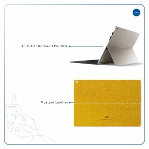 برچسب پوششی ماهوت مدل Mustard-Leather مناسب برای تبلت ایسوس Transformer 3 Pro 2016