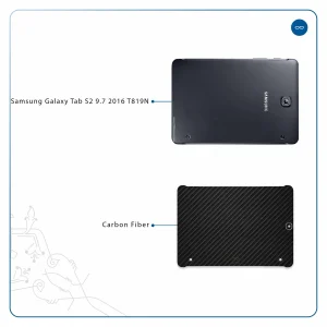 برچسب پوششی ماهوت مدل Carbon-Fiber مناسب برای تبلت سامسونگ Galaxy Tab S2 9.7 2016 T819N