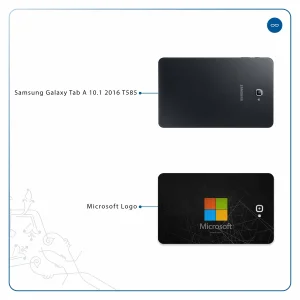 برچسب پوششی ماهوت مدل Microsoft-Logo مناسب برای تبلت سامسونگ Galaxy Tab A 10.1 2016 T585