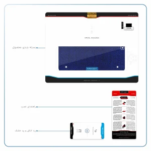 برچسب پوششی ماهوت مدل Blue-Holographic مناسب برای تبلت سامسونگ Galaxy Tab S2 9.7 2015 T810