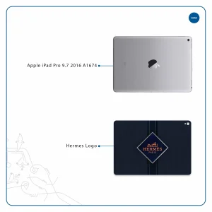 برچسب پوششی ماهوت مدل Hermes-Logo مناسب برای تبلت اپل iPad Pro 9.7 2016 A1674