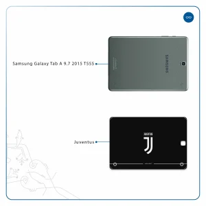برچسب پوششی ماهوت مدل Juventus مناسب برای تبلت سامسونگ Galaxy Tab A 9.7 2015 T555
