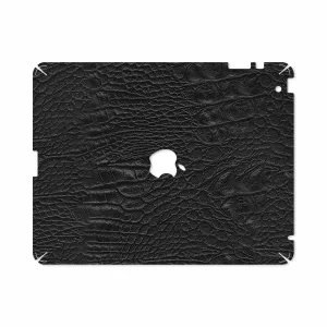 برچسب پوششی ماهوت مدل Black-Crocodile-Leather مناسب برای تبلت اپل iPad 2 2011 A1396