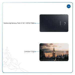 برچسب پوششی ماهوت مدل London City مناسب برای تبلت سامسونگ Galaxy Tab A 10.1 2016 T580