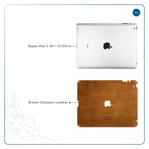 برچسب پوششی ماهوت مدل Brown-Chamois-Leather مناسب برای تبلت اپل iPad 2 2011 A1395