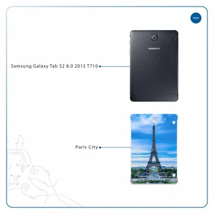 برچسب پوششی ماهوت مدل Paris City مناسب برای تبلت سامسونگ Galaxy Tab S2 8.0 2015 T710