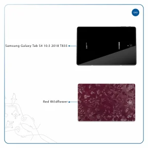 برچسب پوششی ماهوت مدل Red-Wildflower مناسب برای تبلت سامسونگ Galaxy Tab S4 10.5 2018 T835