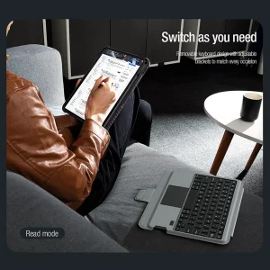 کیف کیبورددار نیلکین مدل Bumper Combo Backlit Keyboard مناسب برای تبلت اپل Apple iPad 2022 10th Generation-10.9 inch، Apple iPad 11th Generation 2025 (A16)-11 Inch