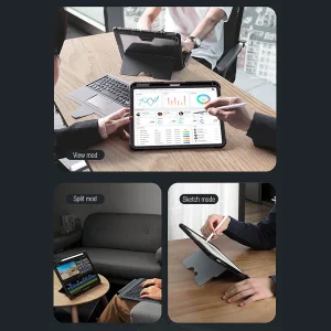 کیف کیبورددار نیلکین مدل Bumper Combo Backlit Keyboard مناسب برای تبلت اپل Apple iPad 2022 10th Generation-10.9 inch، Apple iPad 11th Generation 2025 (A16)-11 Inch