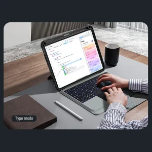 کیف کیبورددار نیلکین مدل Bumper Combo Backlit Keyboard مناسب برای تبلت اپل Apple iPad 2022 10th Generation-10.9 inch، Apple iPad 11th Generation 2025 (A16)-11 Inch