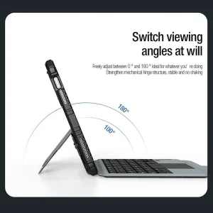 کیف کیبورددار نیلکین مدل Bumper Combo Backlit Keyboard مناسب برای تبلت اپل Apple iPad 2022 10th Generation-10.9 inch، Apple iPad 11th Generation 2025 (A16)-11 Inch