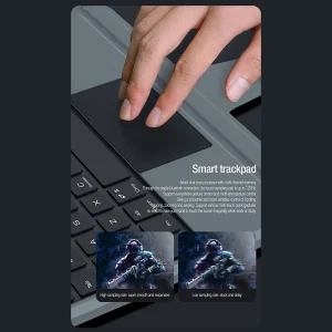 کیف کیبورددار نیلکین مدل Bumper Combo Backlit Keyboard مناسب برای تبلت اپل Apple iPad 2022 10th Generation-10.9 inch، Apple iPad 11th Generation 2025 (A16)-11 Inch