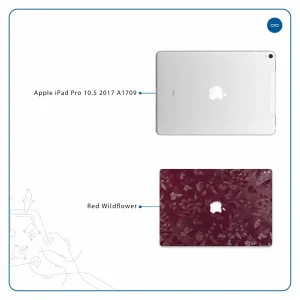 برچسب پوششی ماهوت مدل Red-Wildflower مناسب برای تبلت اپل iPad Pro 10.5 2017 A1709