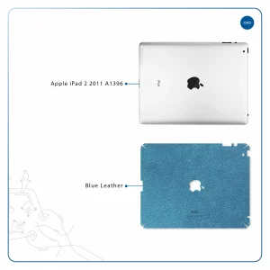 برچسب پوششی ماهوت مدل Blue-Leather مناسب برای تبلت اپل iPad 2 2011 A1396