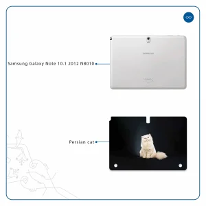 برچسب پوششی ماهوت مدل Persian cat مناسب برای تبلت سامسونگ Galaxy Note 10.1 2012 N8010