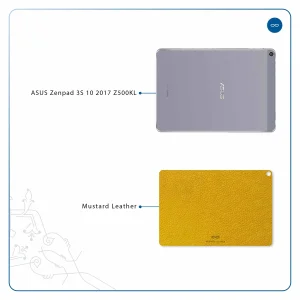 برچسب پوششی ماهوت مدل Mustard-Leather مناسب برای تبلت ایسوس Zenpad 3S 10 2017 Z500KL