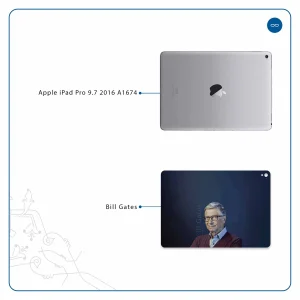 برچسب پوششی ماهوت مدل Bill Gates مناسب برای تبلت اپل iPad Pro 9.7 2016 A1674