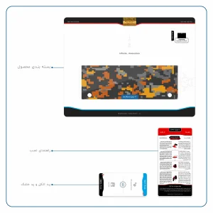 برچسب پوششی ماهوت مدل Army-Autumn-pixel مناسب برای تبلت سامسونگ Galaxy Tab S 10.5 2014 T800