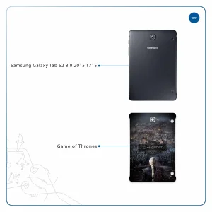 برچسب پوششی ماهوت مدل Game of Thrones مناسب برای تبلت سامسونگ Galaxy Tab S2 8.0 2015 T715