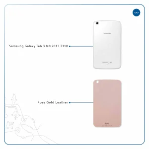 برچسب پوششی ماهوت مدل Rose Gold Leather مناسب برای تبلت سامسونگ Galaxy Tab 3 8.0 2013 T310