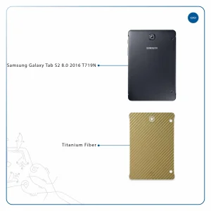 برچسب پوششی ماهوت مدل Titanium-Fiber مناسب برای تبلت سامسونگ Galaxy Tab S2 8.0 2016 T719N