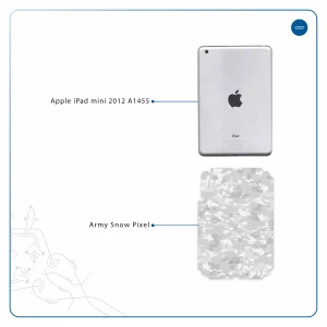 برچسب پوششی ماهوت مدل Army-Winter-Pixel مناسب برای تبلت اپل iPad mini 2012 A1455