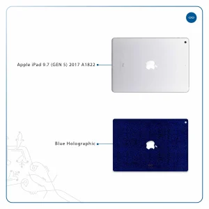 برچسب پوششی ماهوت مدل Blue-Holographic مناسب برای تبلت اپل iPad 9.7 (GEN 5) 2017 A1822